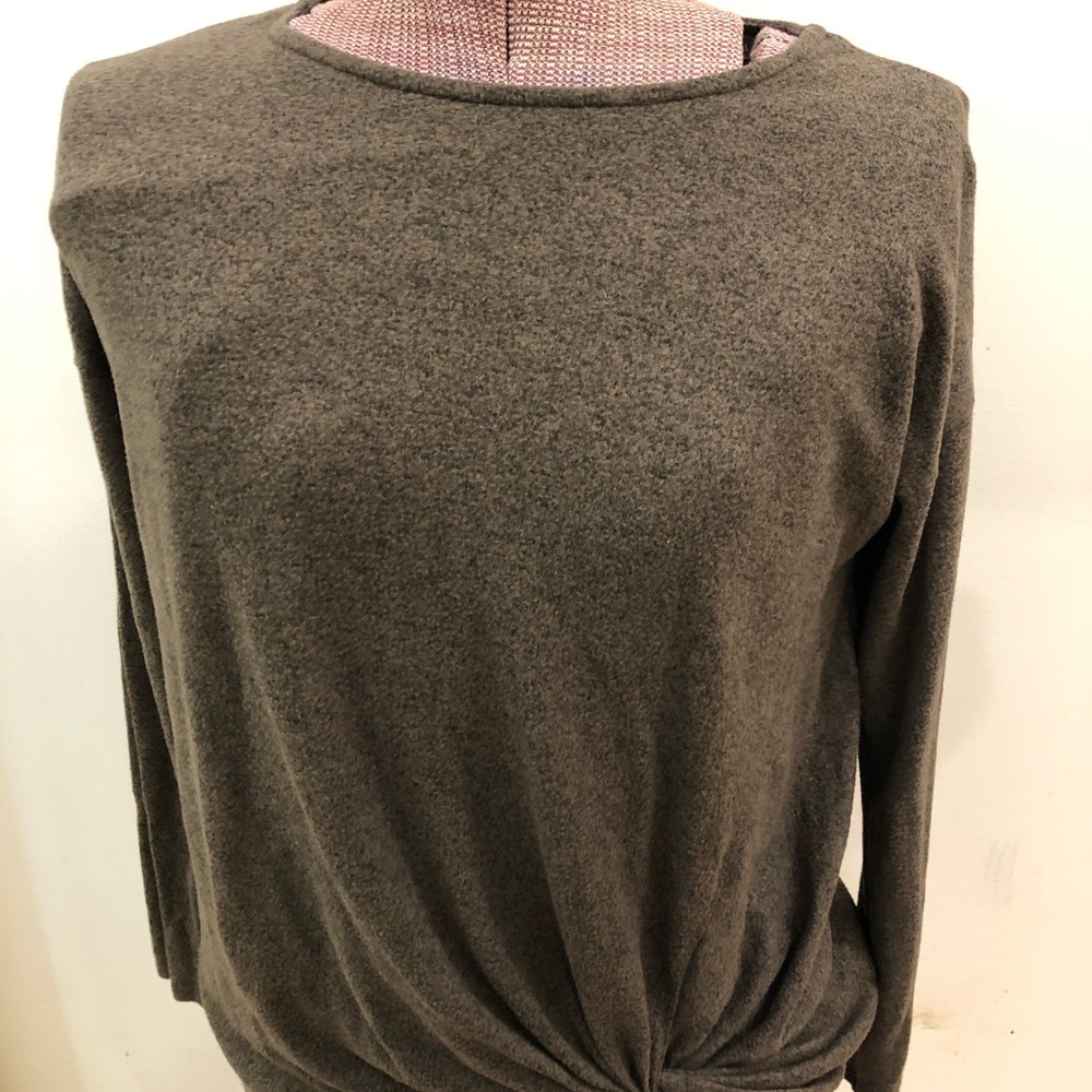 Army green sweater